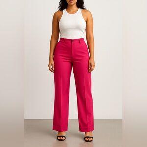C by One Fuchsia Pink Straight Leg Dress Pants | Size M | NWT